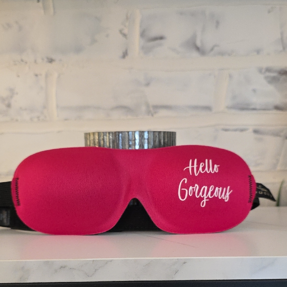 Hello Gorgeous Pink Sleep Eyr Mask